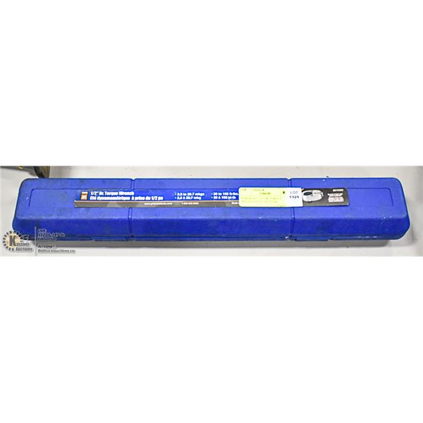 POWER FIST 1/2" DR. TORQUE WRENCH 20 TO 150 FT/LBS