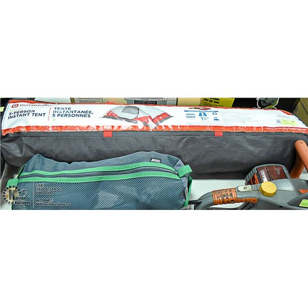 OUTBOUND 5-PERSON INSTANT TENT WITH TRAVEL CHAIR