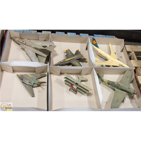LOT OF 6 VINTAGE MODEL PLANES