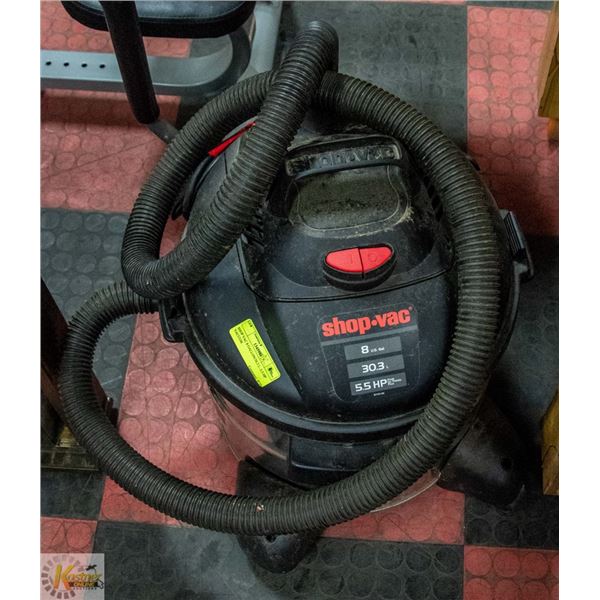 SHOP VAC 8 GALLON/30.3 L- 5.5 HP VACUUM