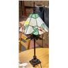 Image 1 : PAIR OF VINTAGE TIFFANY STYLE LAMP (WORKING)