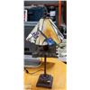 Image 2 : PAIR OF VINTAGE TIFFANY STYLE LAMP (WORKING)