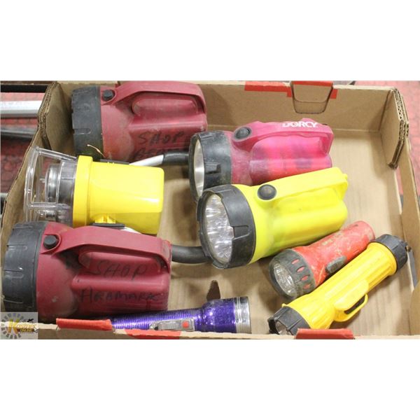 FLAT OF FLASHLIGHTS