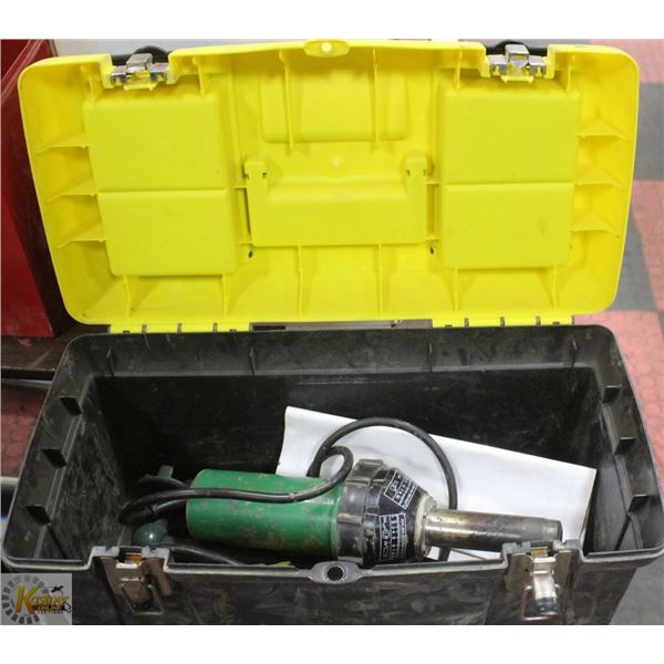 TOOLBOX WITH CORDED WELDER TOOL