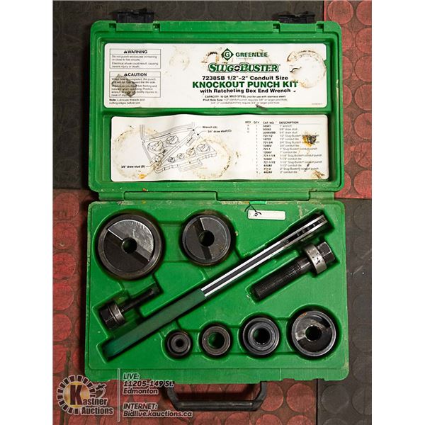 GREENLEE KNOCK OUT PUNCH SET