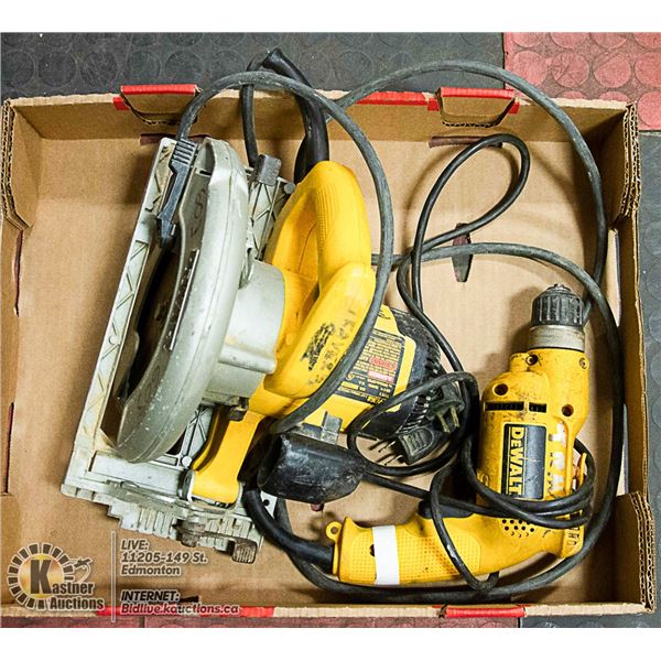 DEWALT CIRCULAR SAW WITH DRILL
