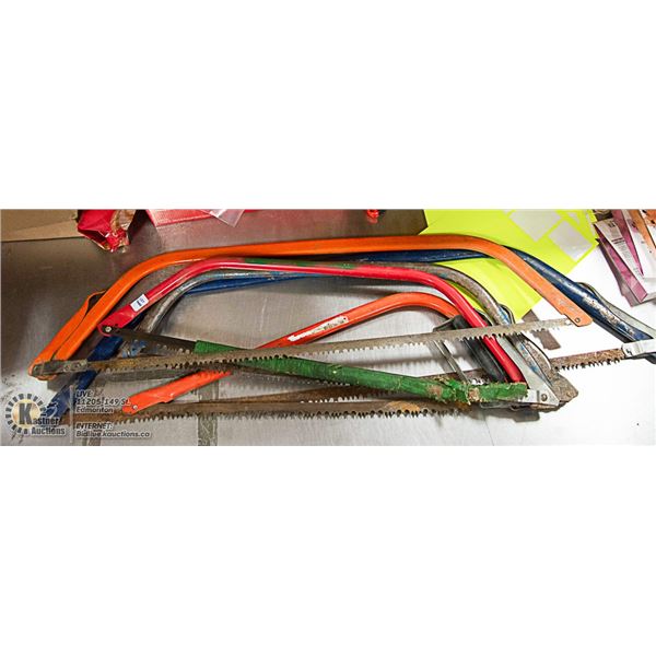 LOT OF 5 ASSORTED TREE SAWS