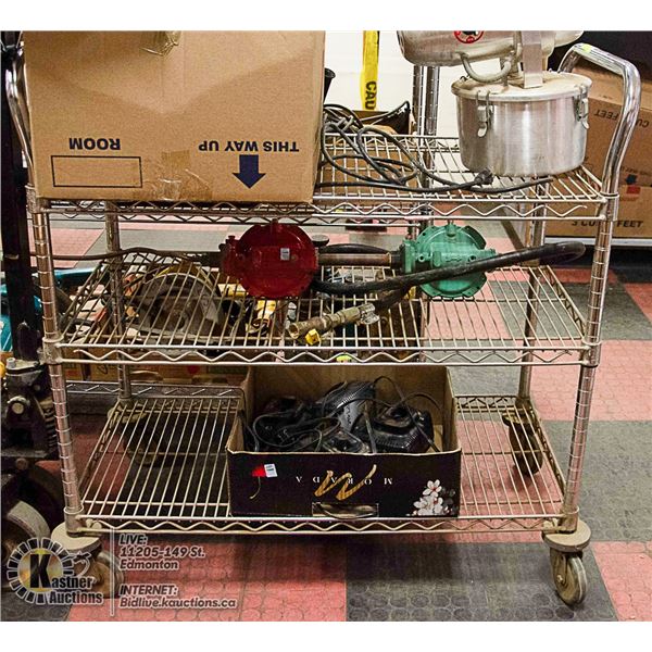 STAINLESS STEEL INVENTORY CART