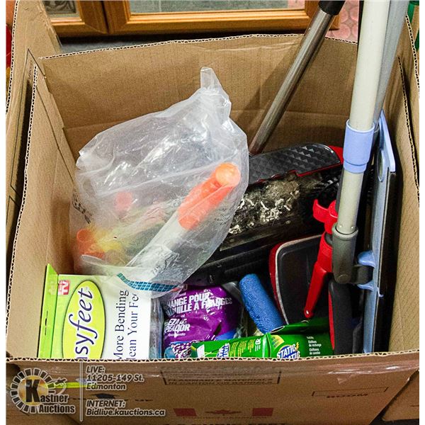 HOUSEHOLD CLEANING SUPPLIES - BOX LOT