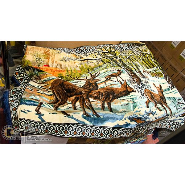 VINTAGE DEER DESIGN PERSIAN STYLE WALL HANGING