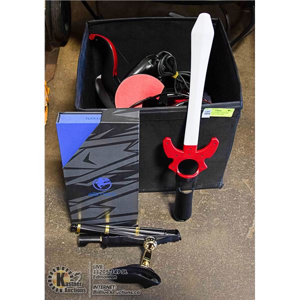 LOT - VIDEO GAMING; XBOX WII NINTENDO INCLUDES ARM