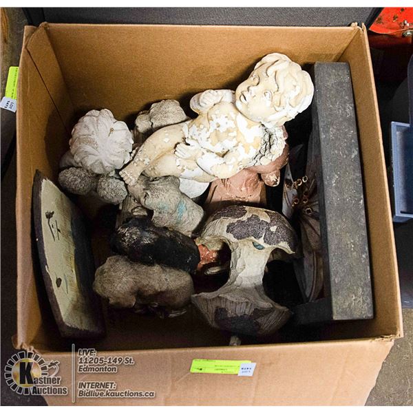 LOT OF GARDEN DECOR