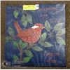 Image 1 : HAND PAINTED BIRD AND SAYING ON BOARD