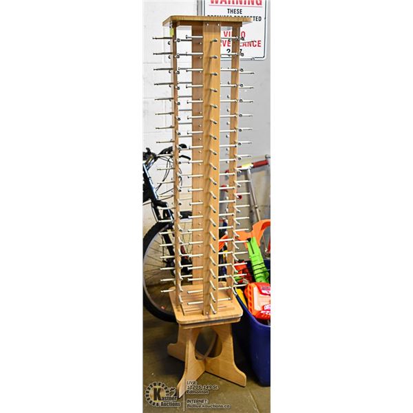 RETAIL SUNGLASSES STAND - ROTATES, HOLDS 80 PAIRS