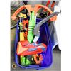 Image 1 : BIN OF MASSIVE NERF GUNS & AMMO LIKE NEW