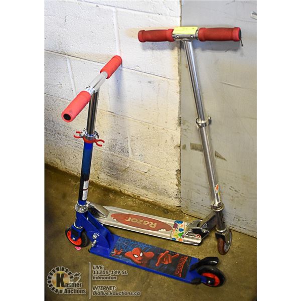 2 KIDS SCOOTERS
