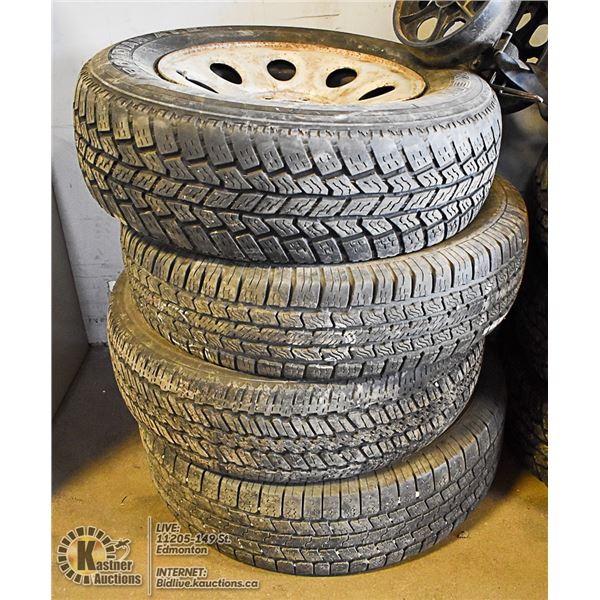 LOT OF 4 TIRES P245/70R17
