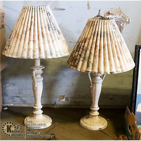 MATCHING NIGHTSTAND LAMPS 26" TALL