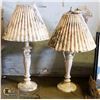 Image 1 : MATCHING NIGHTSTAND LAMPS 26" TALL