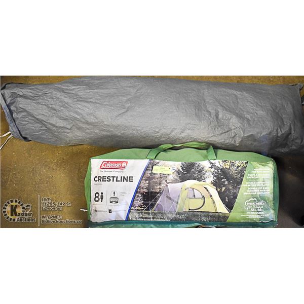 COLEMAN CHRESTLINE 8 PERSON TENT WITH TOPPER