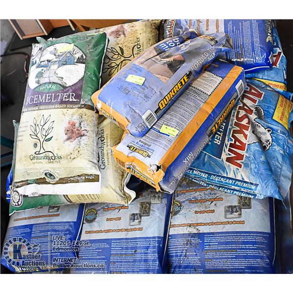 PALLET OF ASSORTED ICE MELTER