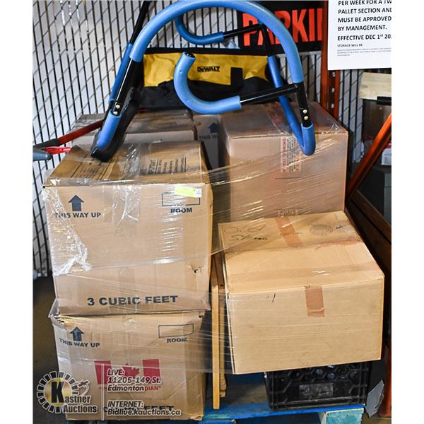 PALLET OF ESTATE GOODS INCLUDING VINTAGE AUDIO &