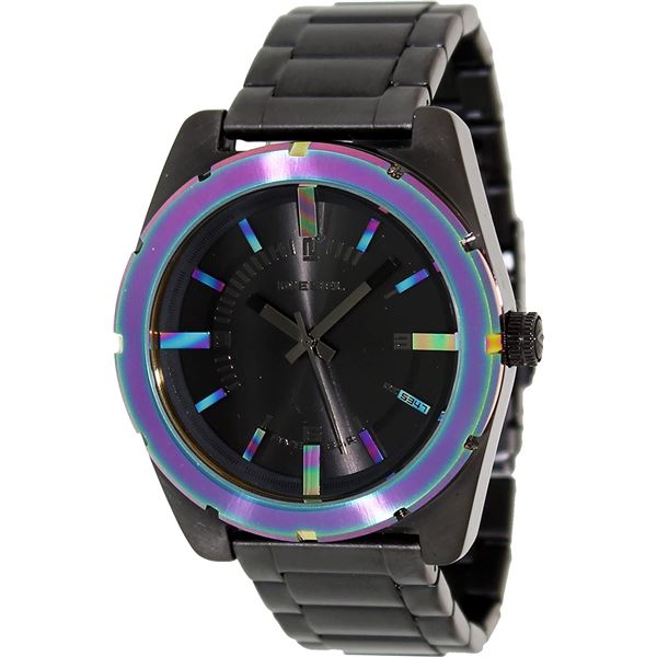 NEW DIESEL BLACK TONE 44MM FLARE DIAL MSRP $319