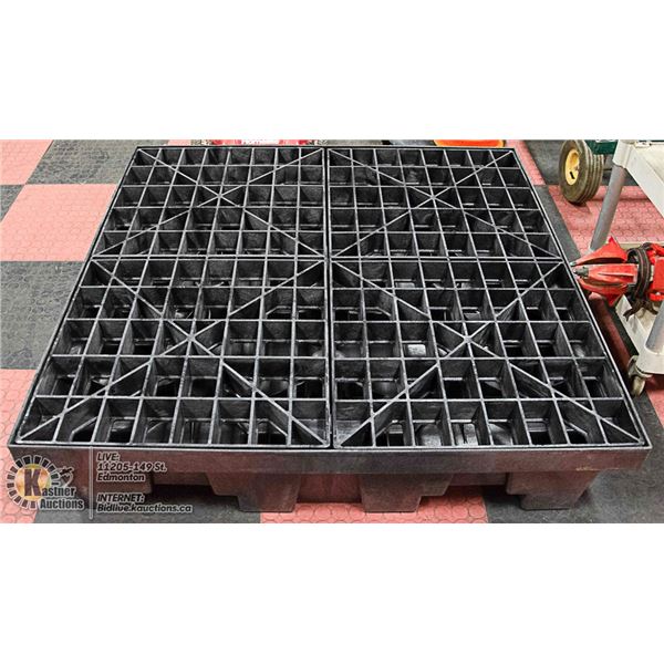 JUSTRITE 4 DRUM SPILL PALLET 5000LB LOAD RATING