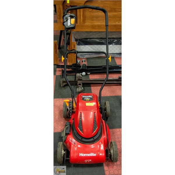 24 VOLT HOMELITE ELECTRIC CORDLESS  LAWNMOWER