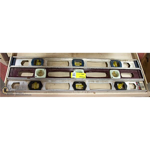 LOT OF 3 ALUMINUM 2FT LEVELS