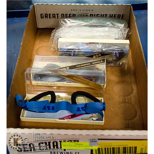 TRAY LOT NEW SWIM GOGGLES