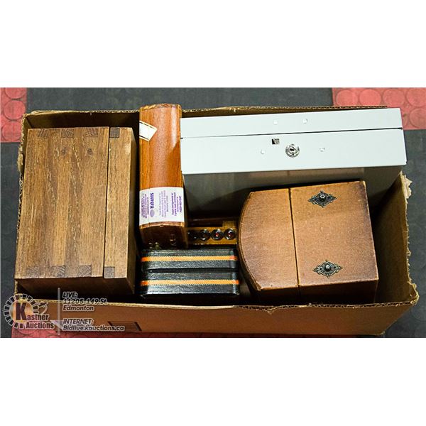 LOT OF ASSORTED JEWELLERY BOXES
