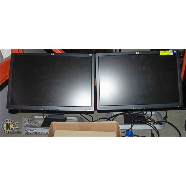 LOT OF 2 HP L2045W MONITORS