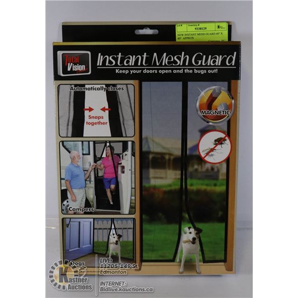 NEW INSTANT MESH GUARD 40" X 80"  APPROX