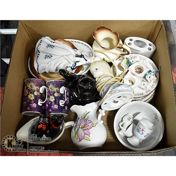ASSORTED BOX LOT OF CHINA