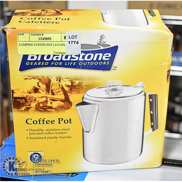 CAMPING COFFEE POT ( 9 CUPS )