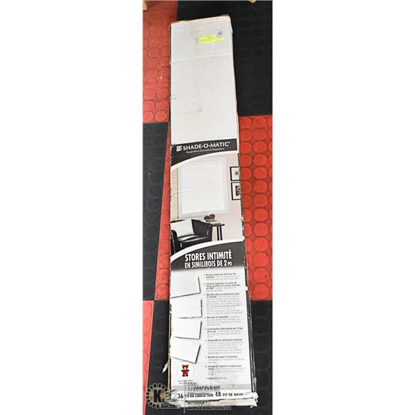 SHADE-O-MATIC PRIVACY 2" WOOD BLINDS 36" W X 48"