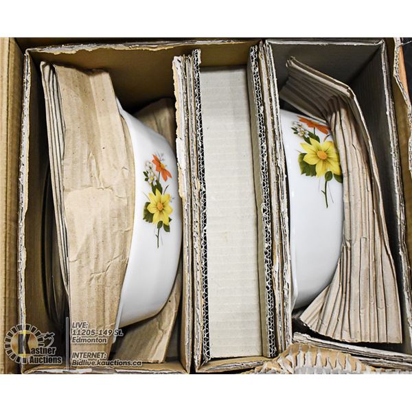 NEW OLD STOCK 4 PIECE CASSEROLE SET AUTUMN GLORY