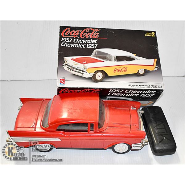 57 CHEVS 1:18 MODEL PLUS 8 TRACK REWINDER