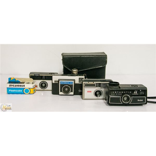 INSTAMATIC CAMERAS AND CASE