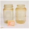 Image 1 : VINTAGE GLASS NABOB COFFEE JARS WITH COUPONS