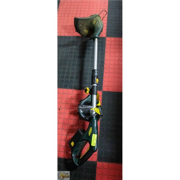 YARDWORKS 18 V0LT GRASS WHIP BATTERY AND CHARGER