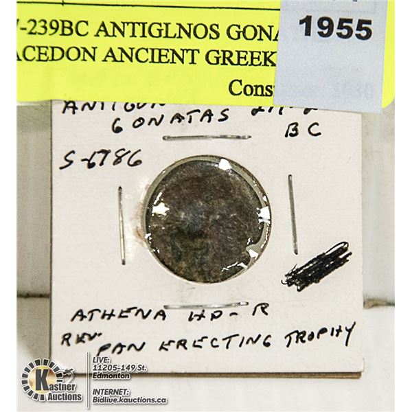 277-239BC ANTIGONOS GONATAS MACEDON ANCIENT GREEK
