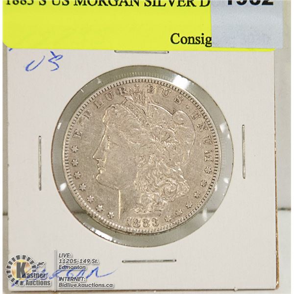 1883 S US MORGAN SILVER DOLLAR