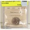 Image 1 : 1997 CANADIAN QEII 5 CENT CERT ICCS MS66