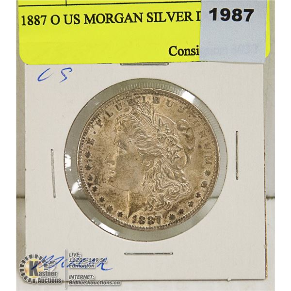 1887 O US MORGAN SILVER DOLLAR