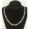 Image 1 : .925 SILVER ITALIAN FIGARO LINK CHAIN 18" 5MM WIDE