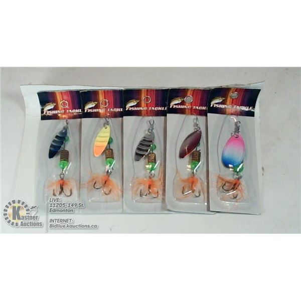 LOT OF 5 NEW FISHING LURES