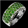 Image 1 : Natural Unheated Round Chrome Diopside Ring