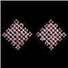Image 1 : Natural Unheated Rhodolite Garnet Earrings